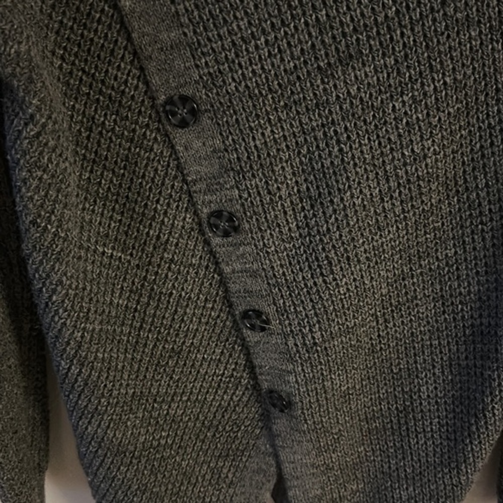 Fever - Gray Knitted Sweater/ V Button Back - image 3